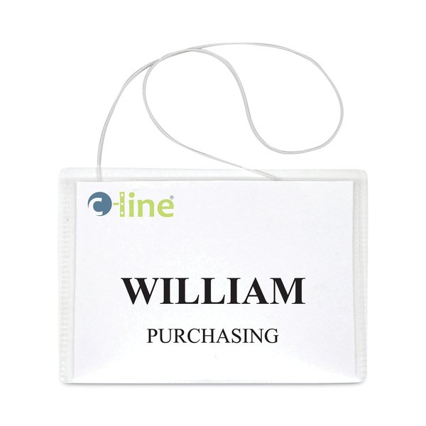 C-Line Products Badge Holder, Hanging, insert, PK50 96043